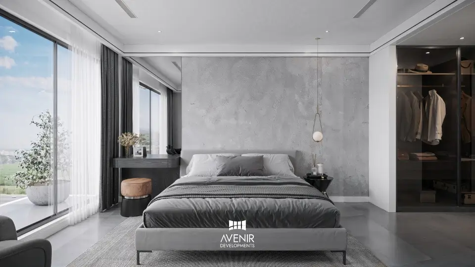 Bedroom at Park Central Apartments Lahore - Designed by Avenir Developments - The best Apartments Design Company in Lahore (5)