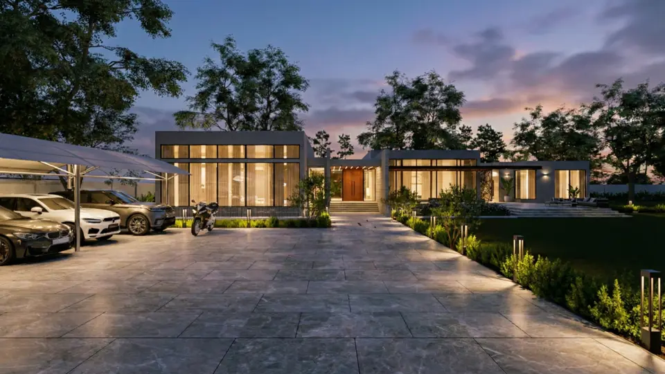 Modern Farmhouse in Lahore designed and built by Avenir Developments