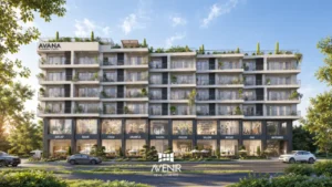 Exterior of Avana Mixed-use Building in DHA Islamabad Across the Road