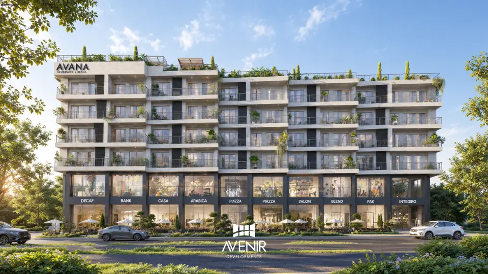 Exterior of Avana Mixed-use Building in DHA Islamabad Across the Road